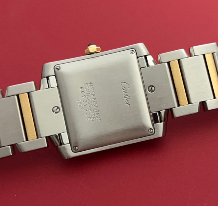 Large Cartier Tank Française YG/SS Wristwatch Ref. W51023Q4